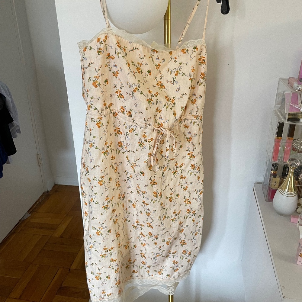 Reformation floral lace dress